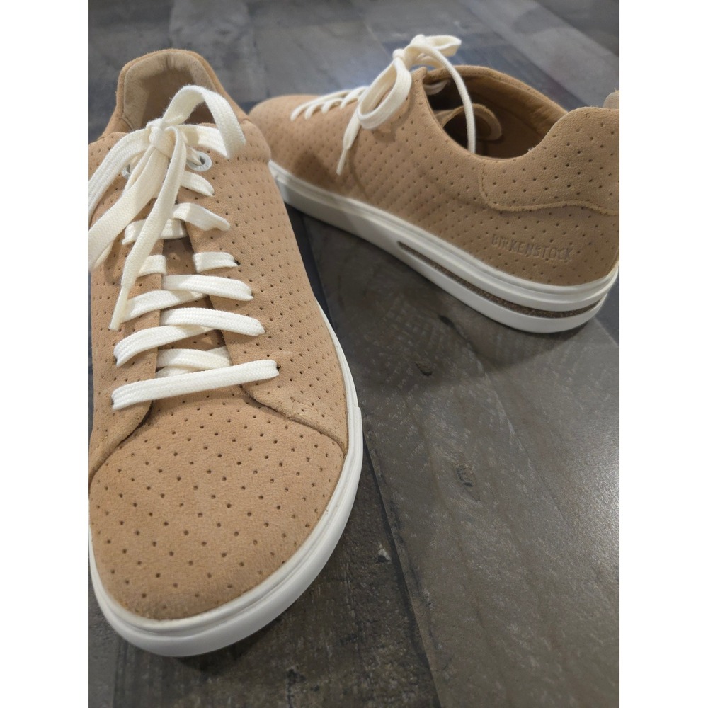 Birkenstock Bend Low Suede Perforated Sneakers Dotted New Beige EU 41 L10 M8